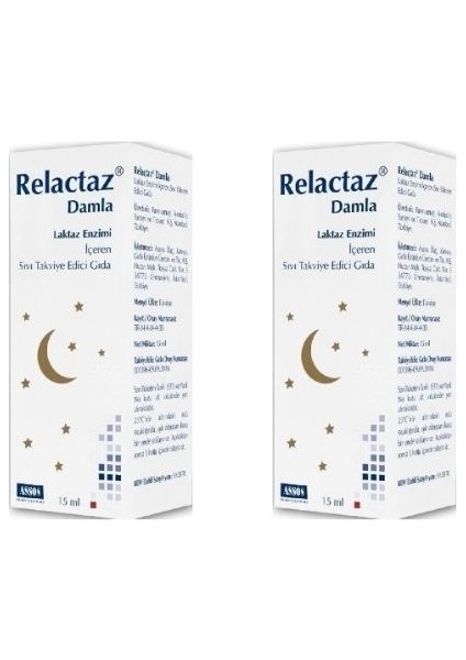 Relactaz Damla 15 Ml 2 Adet