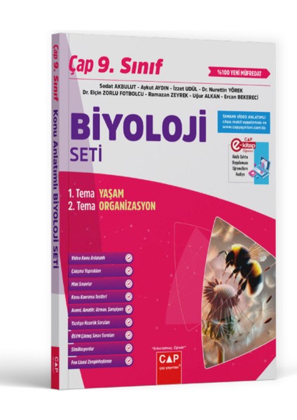 Çap Yayınları 9. Sınıf Biyoloji Set Fasikül (Yeni Müfredat)