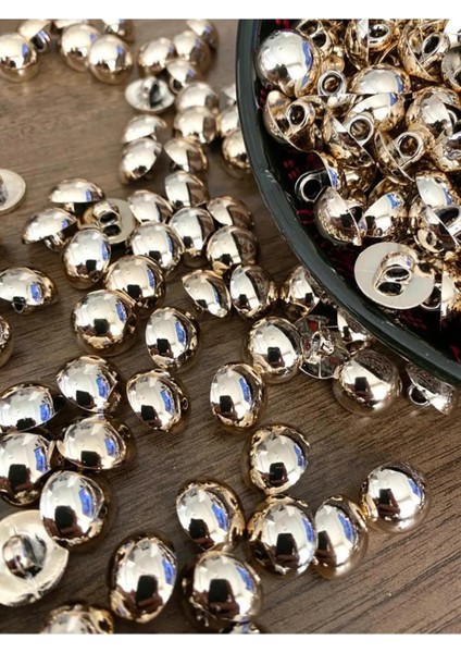 15 mm Gold Ayaklı Metalize Top Düğme(15 Adet) fiyatları