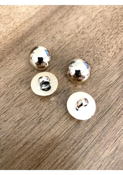 15 mm Gold Ayaklı Metalize Top Düğme(15 Adet)
