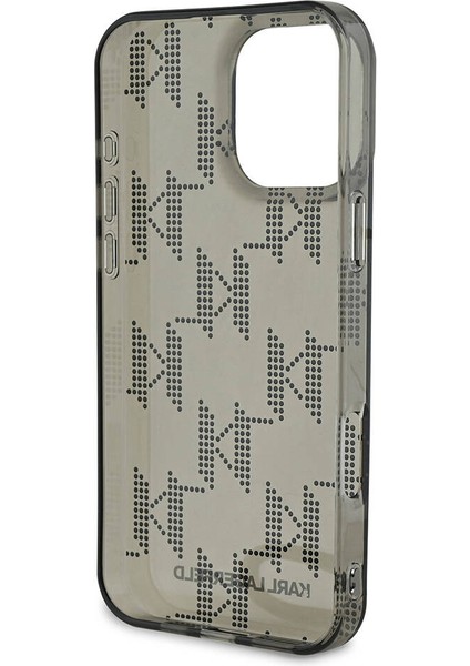 Apple iPhone 16 Pro Max Kılıf Lisanslı Kl Desenli Saydam Bilek Askı Ipli Klasik Logo Siyah fırsatları