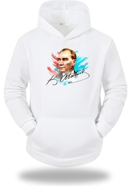 Atatürk Görselli Kapşonlu Unisex Sweatshirt 799