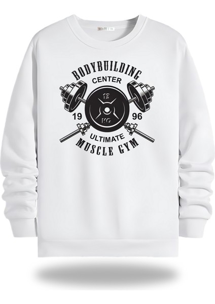 Gym Body Bisiklet Yaka Unisex Sweatshirt 953