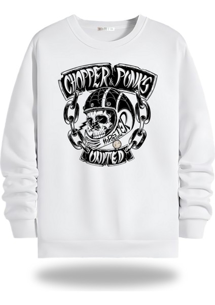 Motorcycles Bisiklet Yaka Unisex Sweatshirt 878