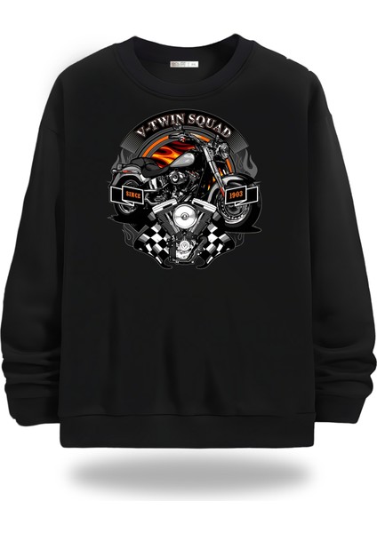 Motorcycles Bisiklet Yaka Unisex Sweatshirt 184