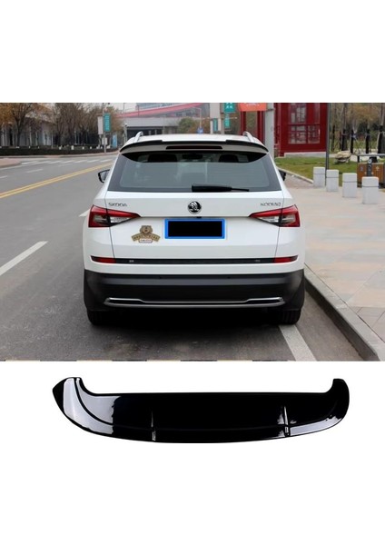 Skoda kodiaq bagaj üstü spoiler pianoblack boyalı