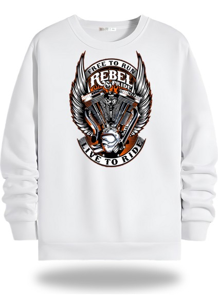 Motorcycles Bisiklet Yaka Unisex Sweatshirt 264