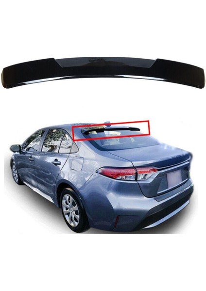 Toyota corolla cam üstü spoiler pianoblack boyalı 2019+