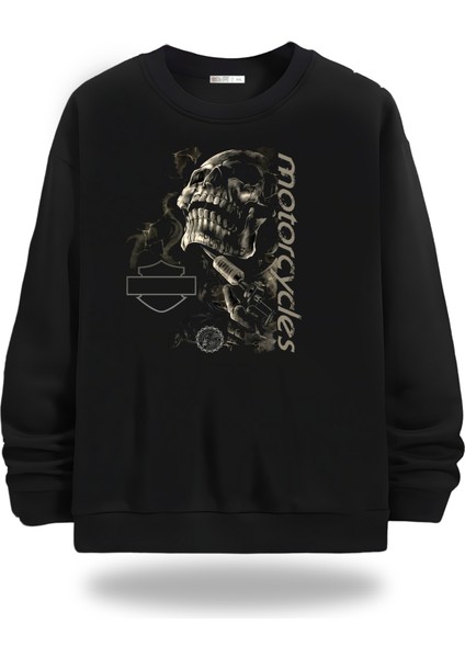 Motorcycles Bisiklet Yaka Unisex Sweatshirt 902