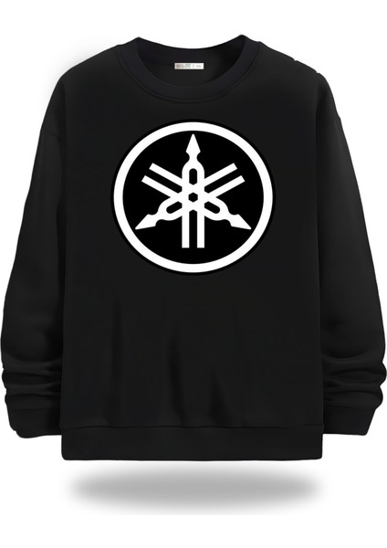 Motorcycles Bisiklet Yaka Unisex Sweatshirt 240