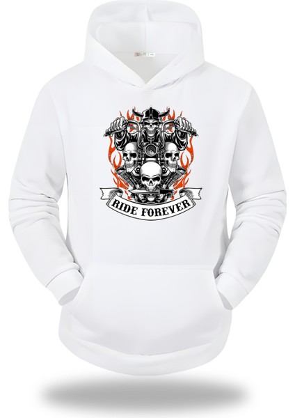 Motorcycles Kapşonlu Unisex Sweatshirt 23