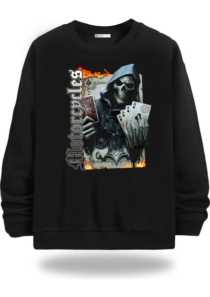 Motorcycles Bisiklet Yaka Unisex Sweatshirt 930