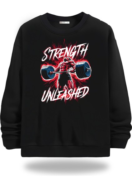 Gym Body Bisiklet Yaka Unisex Sweatshirt 958