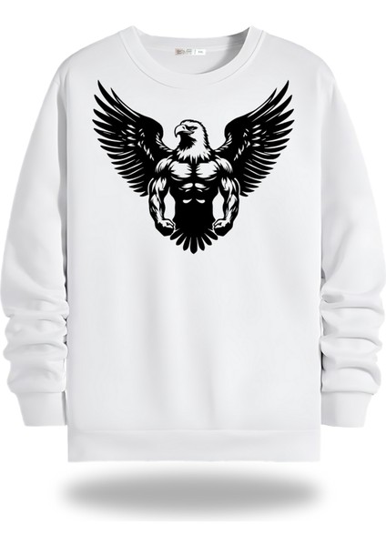 Gym Body Bisiklet Yaka Unisex Sweatshirt 951