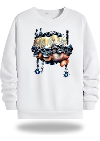 Motorcycles Bisiklet Yaka Unisex Sweatshirt 204