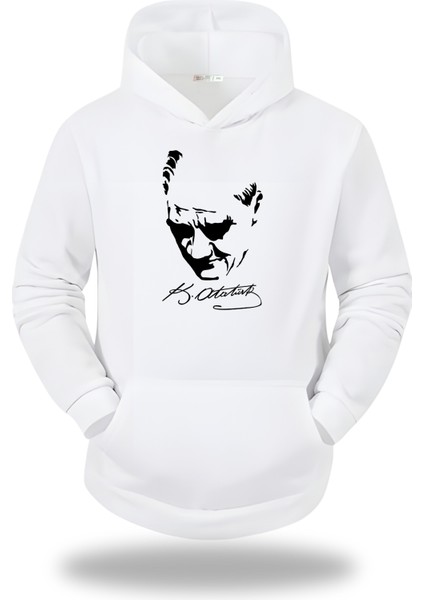 Atatürk Görselli Kapşonlu Unisex Sweatshirt 782