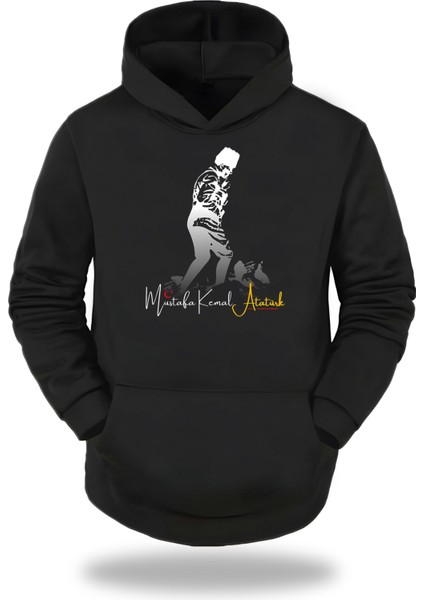 Atatürk Görselli Kapşonlu Unisex Sweatshirt 787