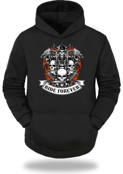 Motorcycles Kapşonlu Unisex Sweatshirt 23
