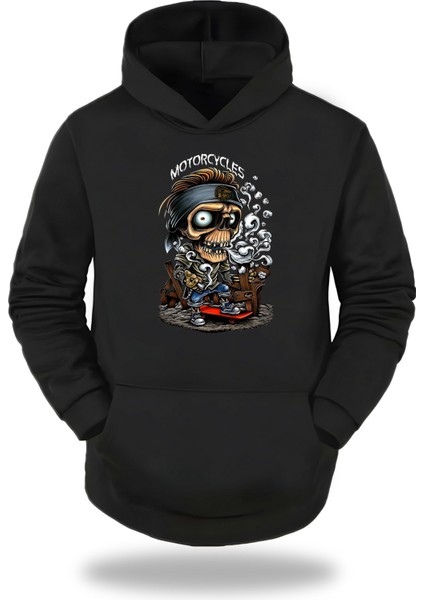 Motorcycles Kapşonlu Unisex Sweatshirt 884