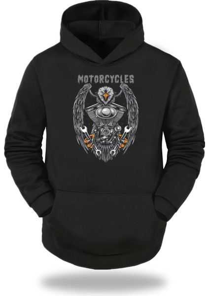 Motorcycles Kapşonlu Unisex Sweatshirt 886