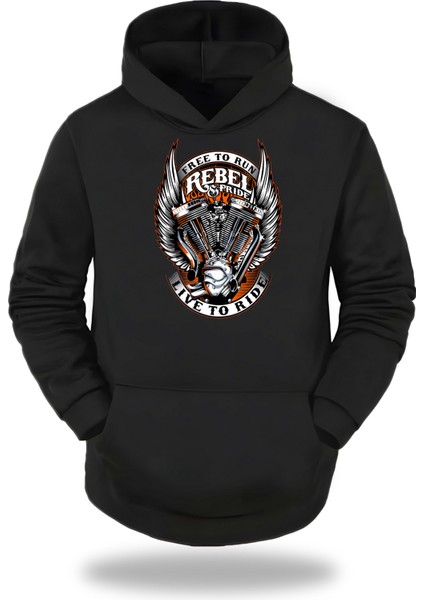 Motorcycles Kapşonlu Unisex Sweatshirt 264