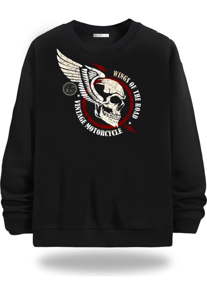 Motorcycles Bisiklet Yaka Unisex Sweatshirt 879