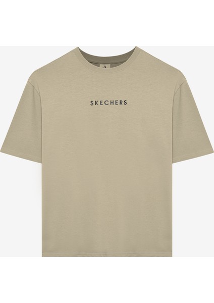 M Graphic Tee Heavy Weight Oversize T-Shirt Erkek Gri Tshirt S242134-013