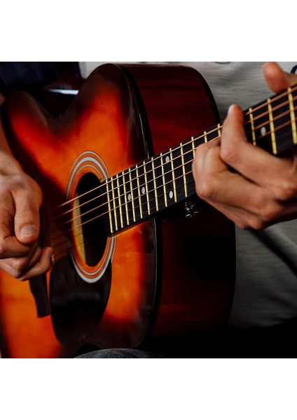RG-550SB Pack Sunburs 40 İnç Akustik Gitar Seti 4/4 Yetişkin fırsatları