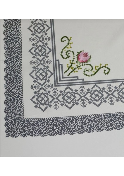 Lale Kanevice Desen Baskılı Fiskos Örtüsü 95x95 Cm fırsatları