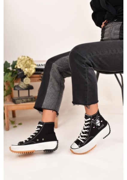 Kuromi Baskılı Siyah Bilekli Spor Ayakkabı Sneakers fiyatları