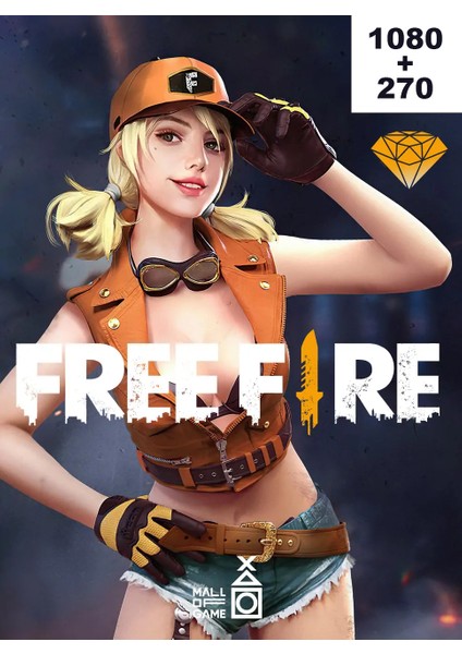 Free Fire 1080+270 Elmas (Eu + Tr)