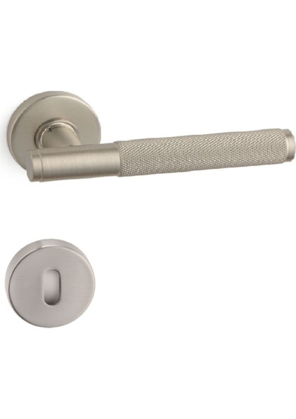 Neptün-T Oda Rozetli Kapı Kolu Saten Renk