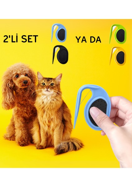 Kedi/köpek Kıtık Açıcı-Kesici Jiletli Tarak - Ikili Set