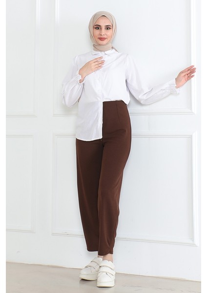Havuç Kesim Pantolon 1242 - Kahve indirimleri