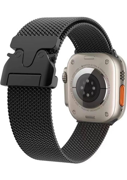 Apple Watch 42MM Uyumlu Krd-25 Metal Hasır Kordon