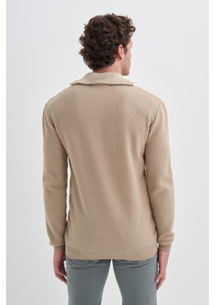 Caz 3026 Yarım Fermuarlı Dik Yaka Erkek Triko Kazak modelleri