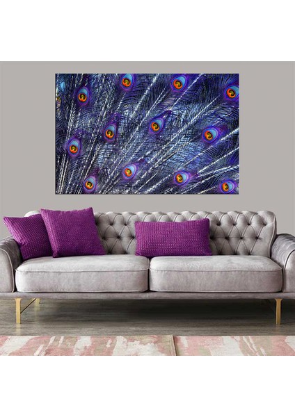 Dekoratif Baskı Mavinin Dansı Kanvas Tablo