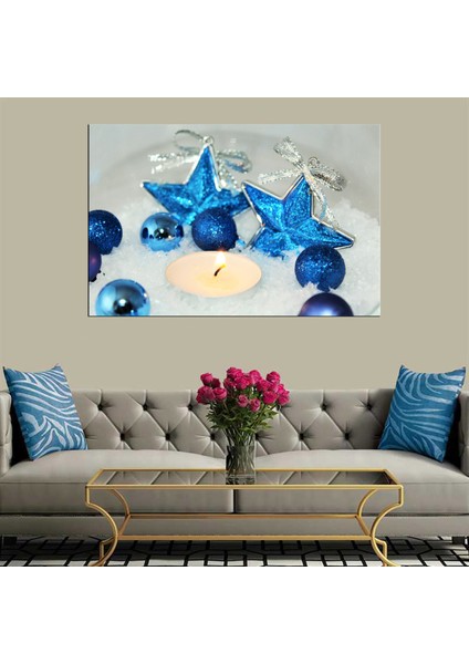Dekoratif Baskı Mum Kanvas Tablo