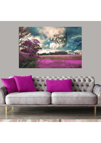 Dekoratif Baskı Kuşlar Kanvas Tablo