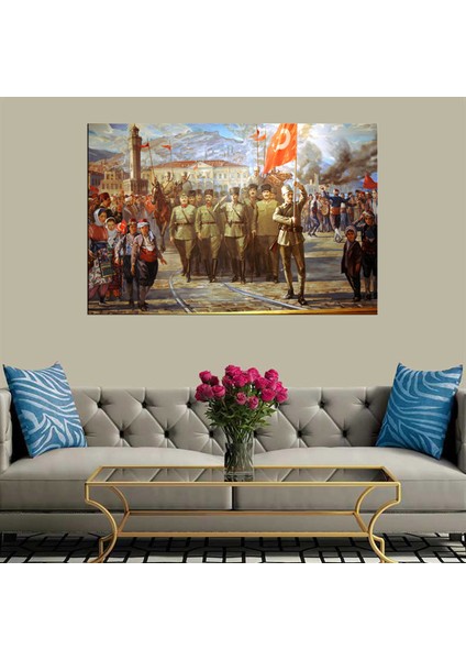 Dekoratif Baskı Izmir'e Giriş Kanvas Tablo