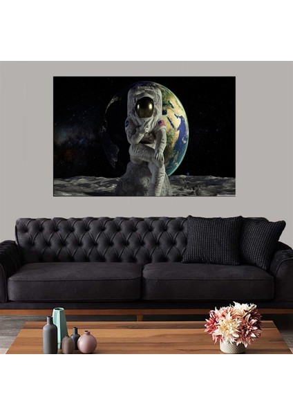 Dekoratif Baskı Astronot 2 Kanvas Tablo