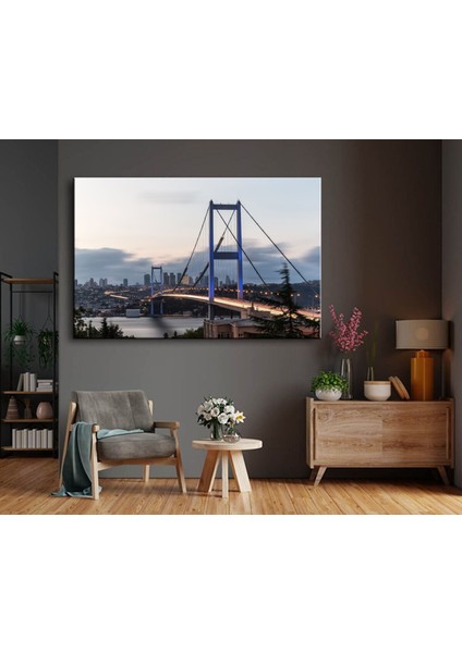 Dekoratif Baskı Boğaz Köprüsü Kanvas Tablo