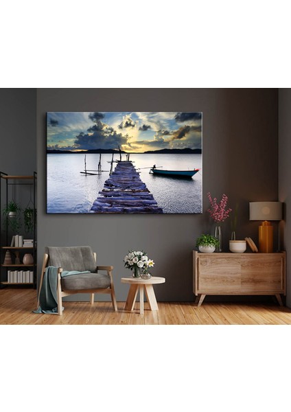 Dekoratif Rıhtım Kanvas Tablo