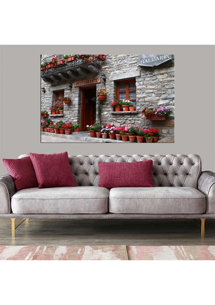 Dekoratif Baskı Old Restaurant Kanvas Tablo