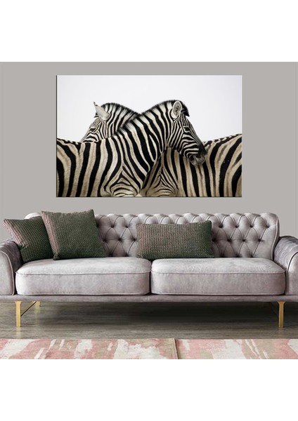 Dekoratif Baskı Siyah Beyaz Kanvas Tablo