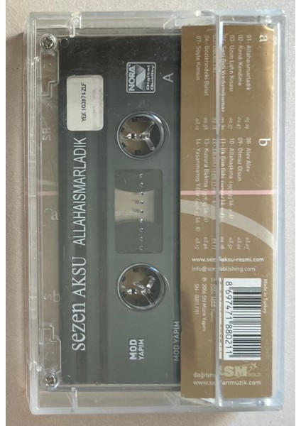 Sezen Aksu – Allaha Ismarladık Kaset (Orjnal Dönem Baskı Kaset)