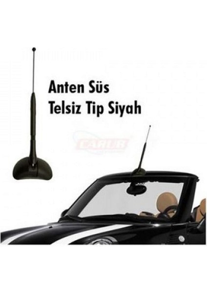 Anten Süs Telsiz Tip Siyah Uzun 13