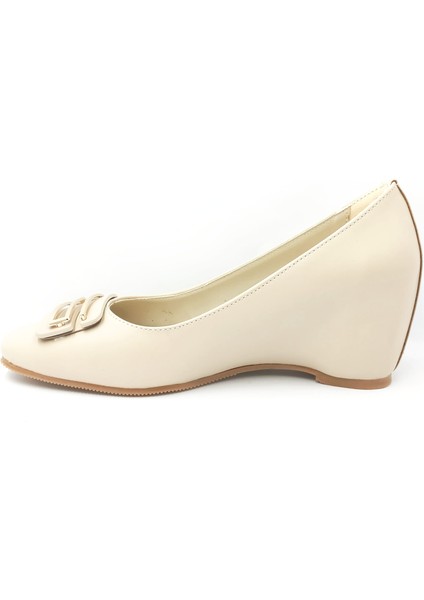 312216 Bej Dolgu Taban Kadın Ayakkabı fiyatları