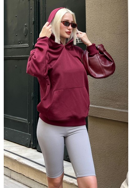 Bordo Oversize Cepli Sweatshirt MG2207