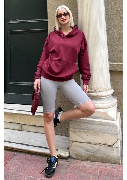 Bordo Oversize Cepli Sweatshirt MG2207